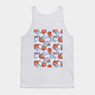 Basketball Pattern Tank Top